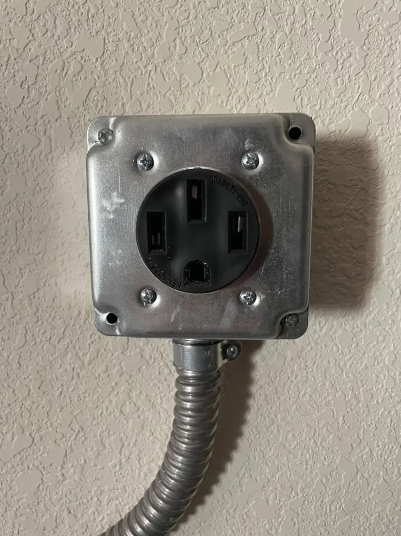NEMA 14-50 outlet installed for Smart Home Electrical in Binghamton